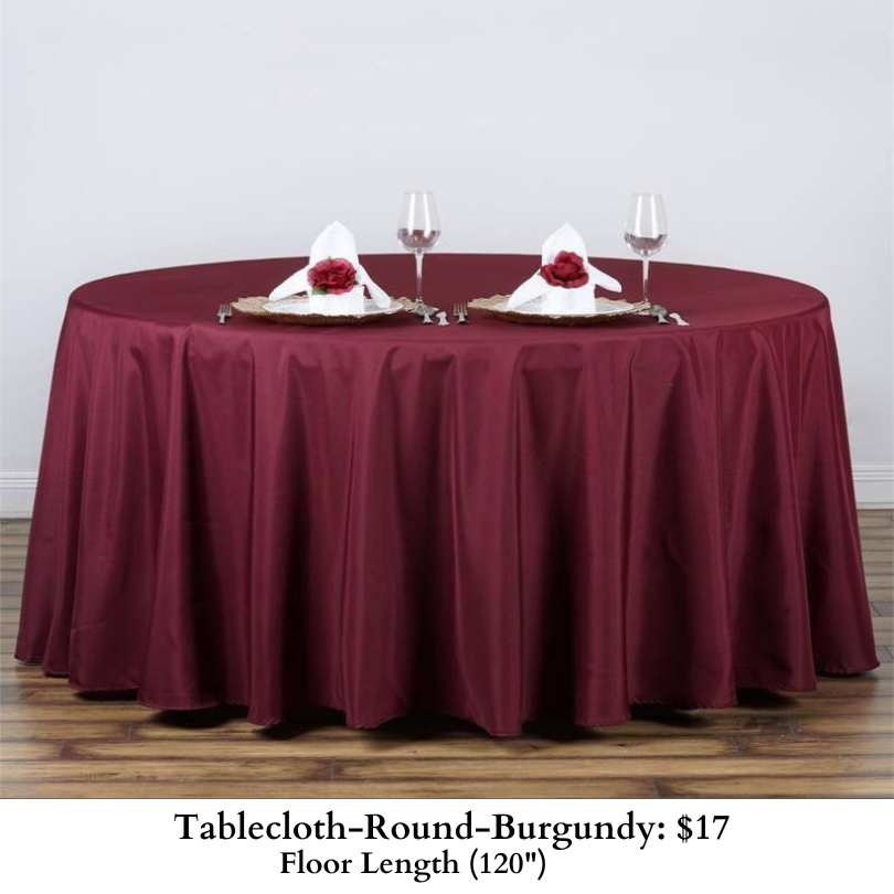 Tablecloth-Round-Burgundy-390