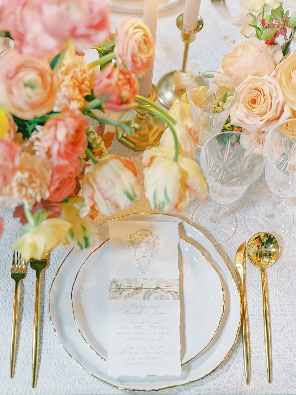 spring wedding table