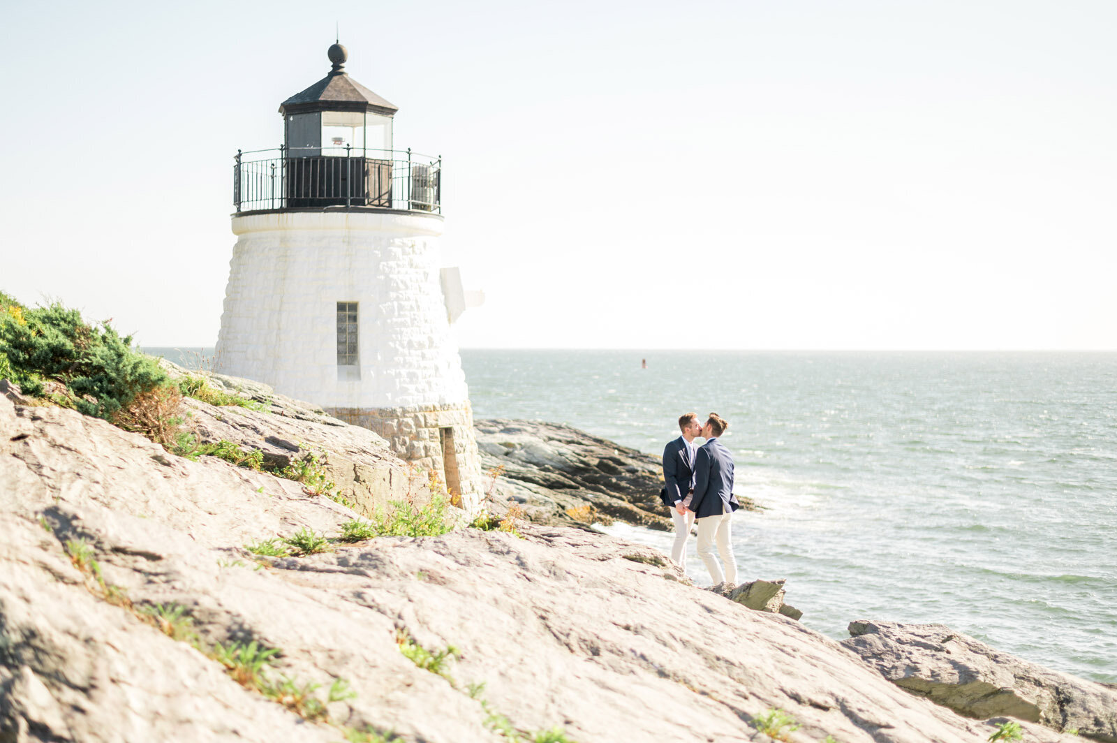 Castle Hill Lighthouse Wedding Photo