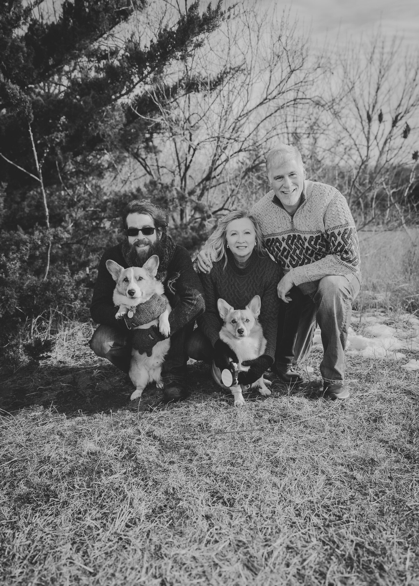 kansas city family portrait b:w 1