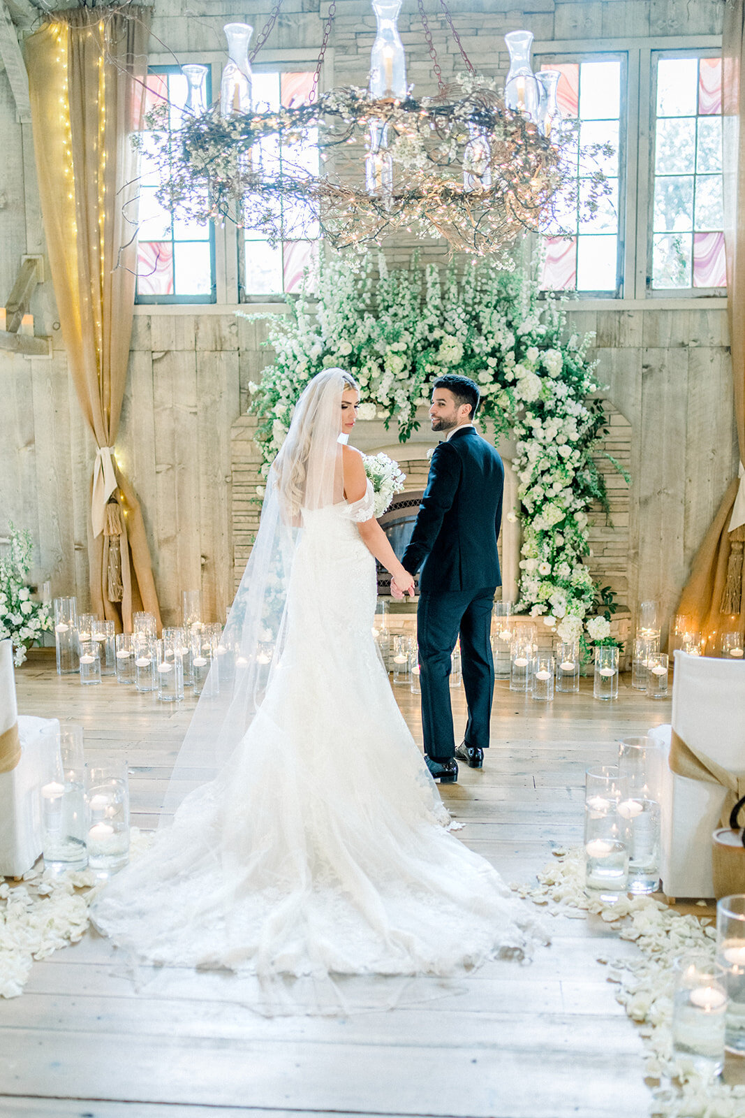 Bride and Groom’s First Look at Union Hill, California