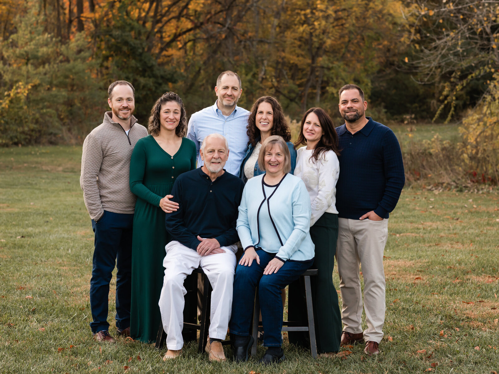 Extended family session at Green Leaf Park Medina, Ohio Cleveland family photography