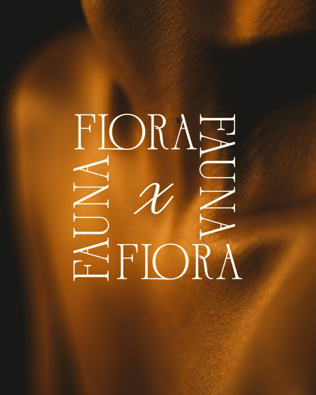 FloraxFauna brandmark on a yellow and black background