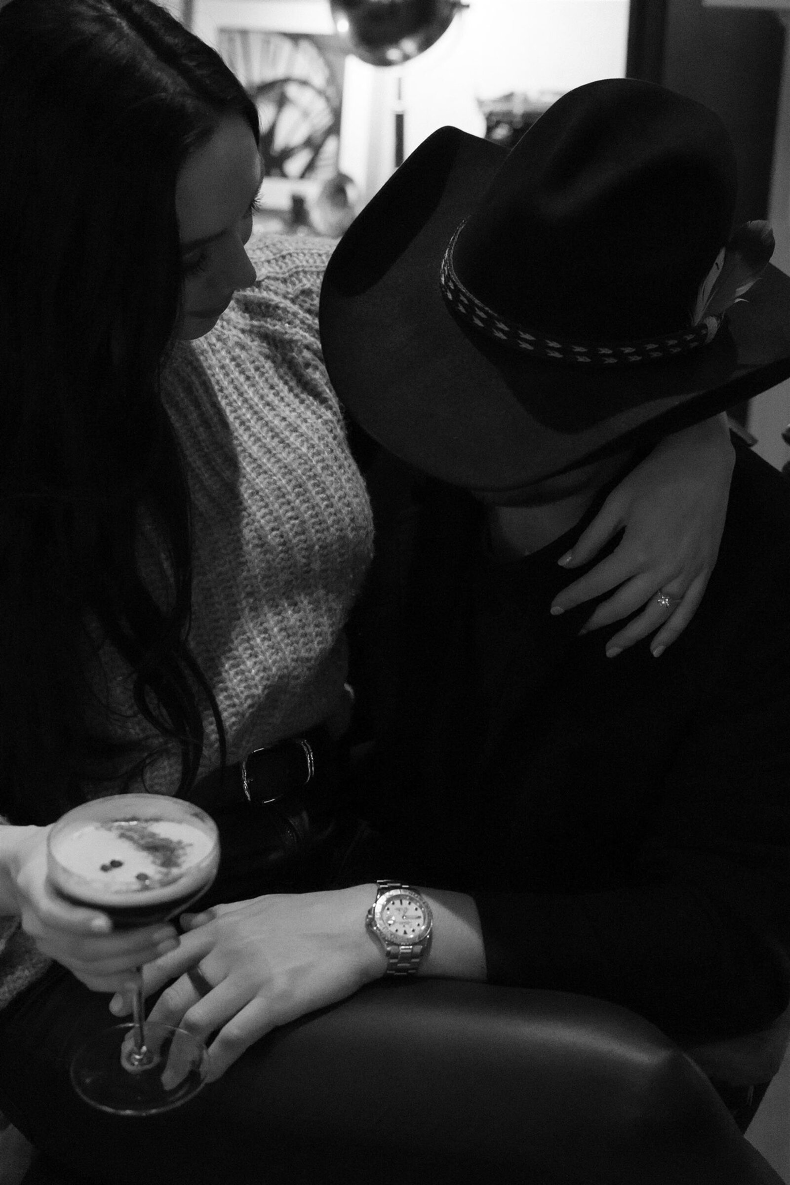 Hotel Jerome après-ski engagement photography 