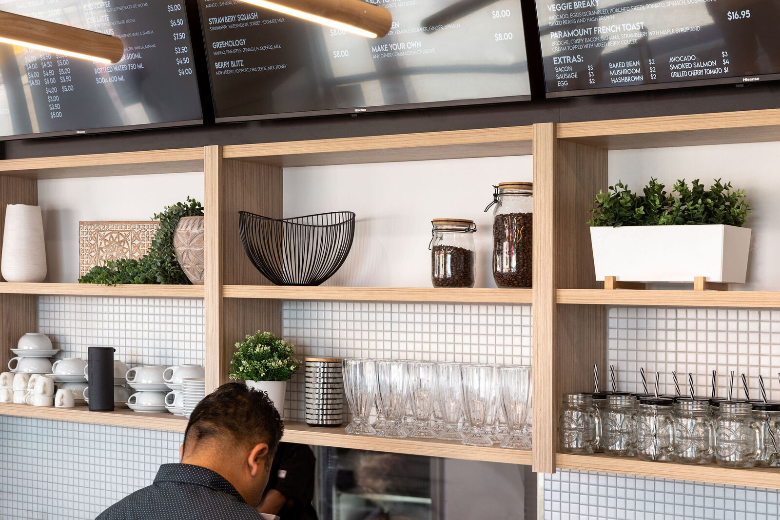 paramount cafe shelving