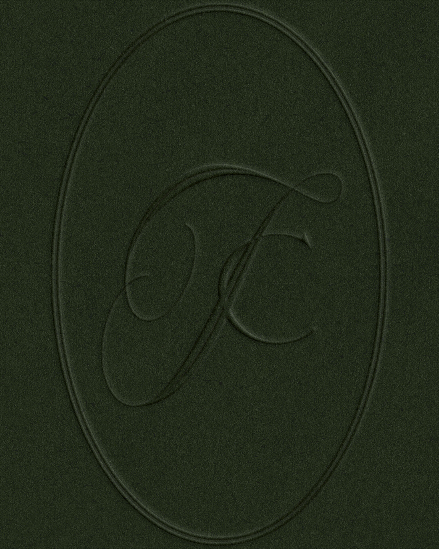 Green Embossed Lettermark