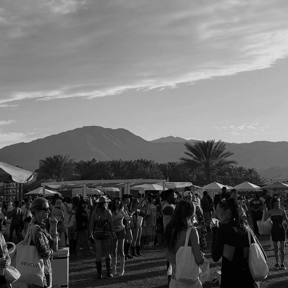 outdoor-festival-scene-bw