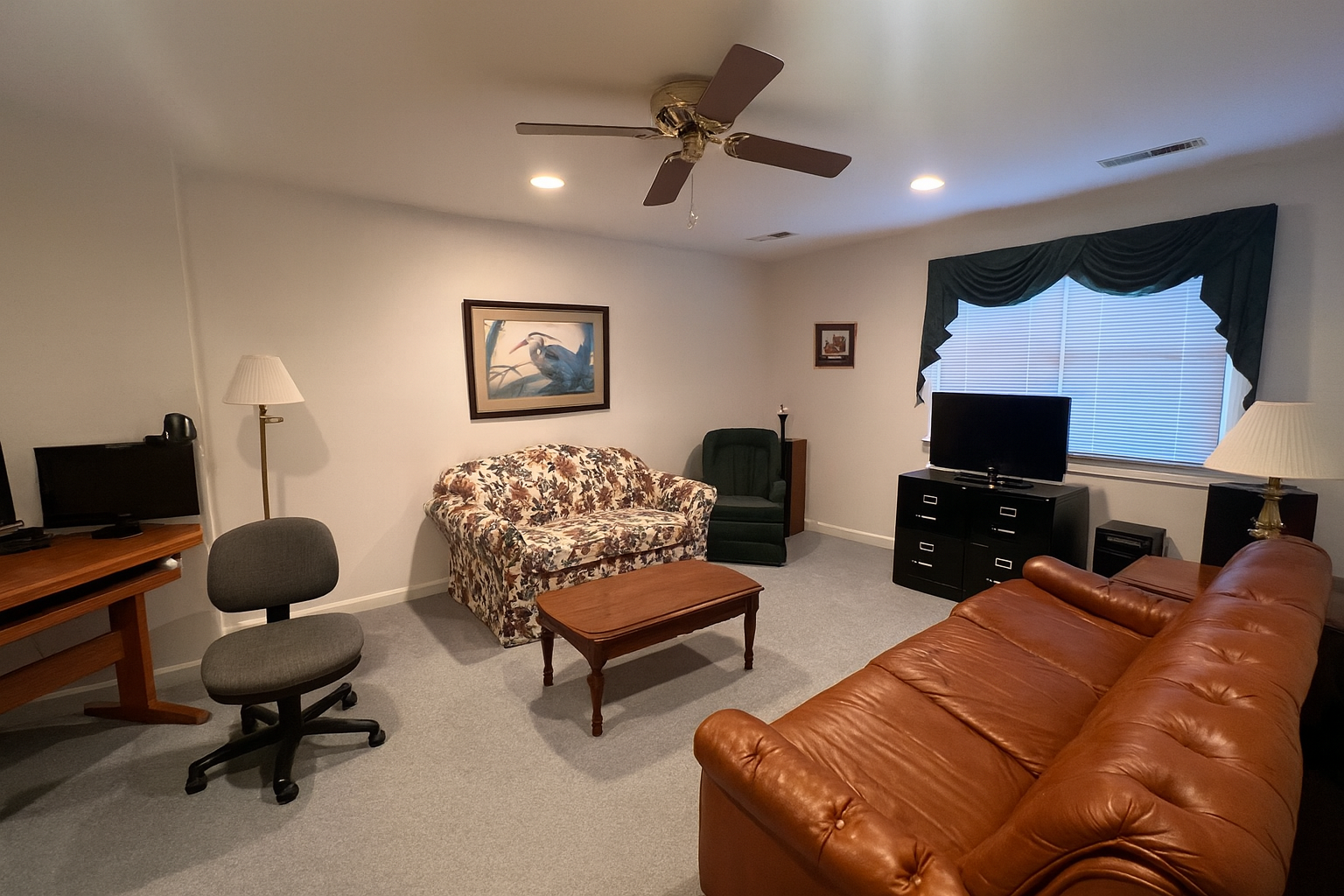 upstairs office