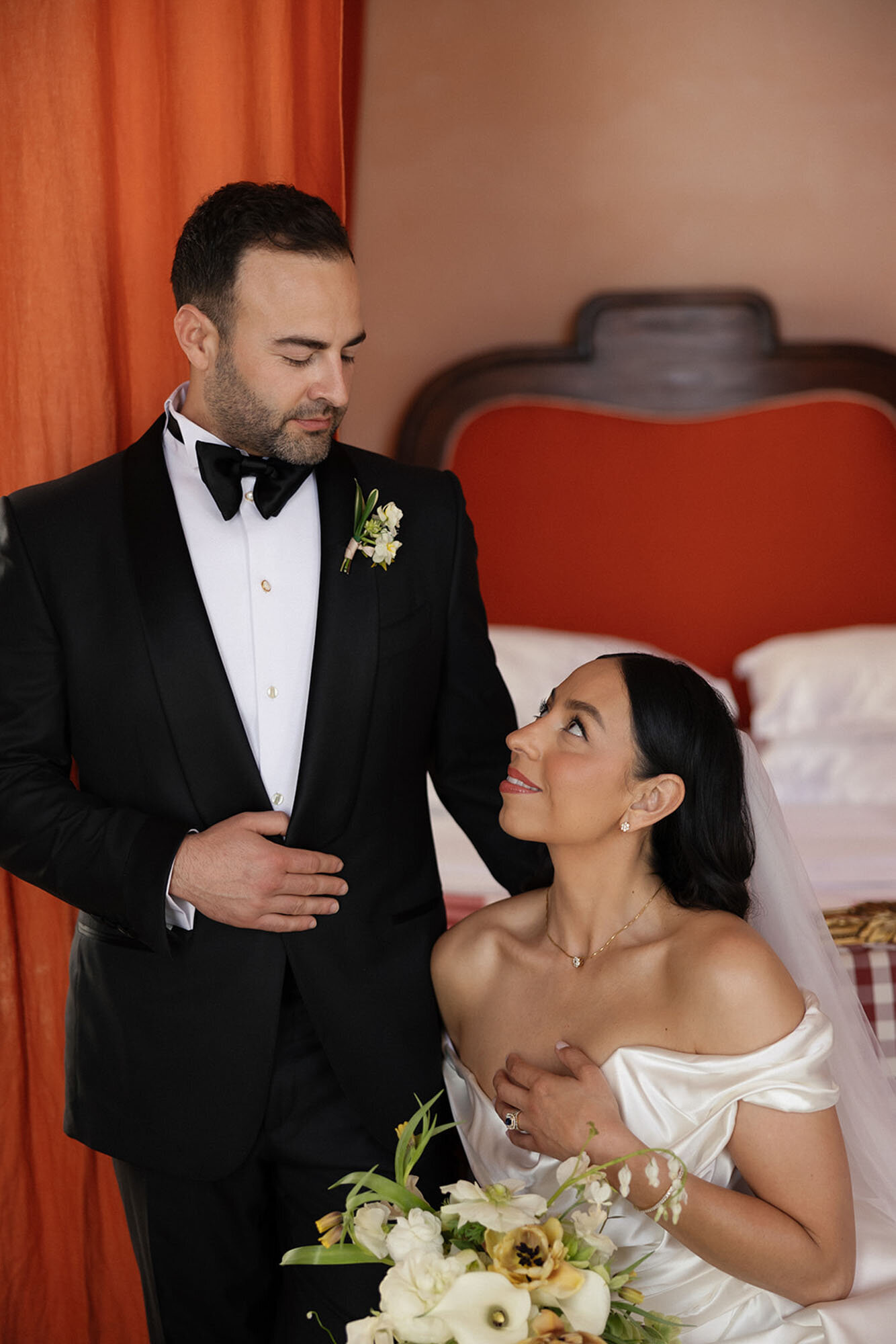 bride and groom portrait