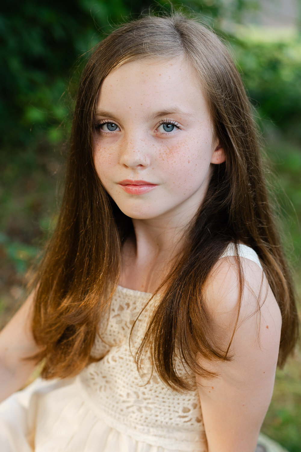 close up child portrait