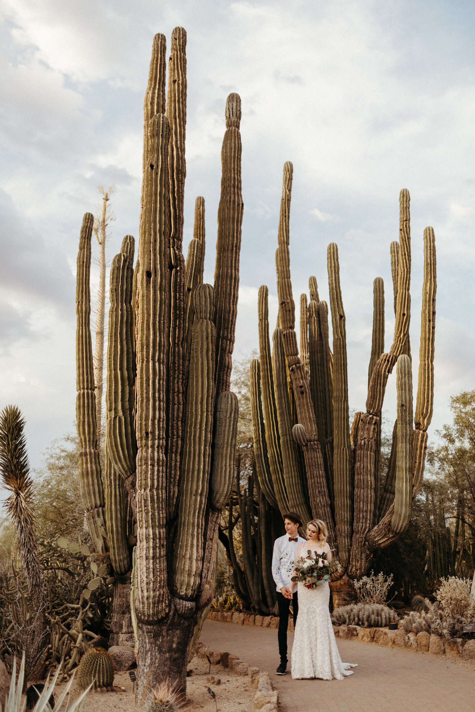 Arizona Botanical Garden Desert Wedding Elopement Photographer