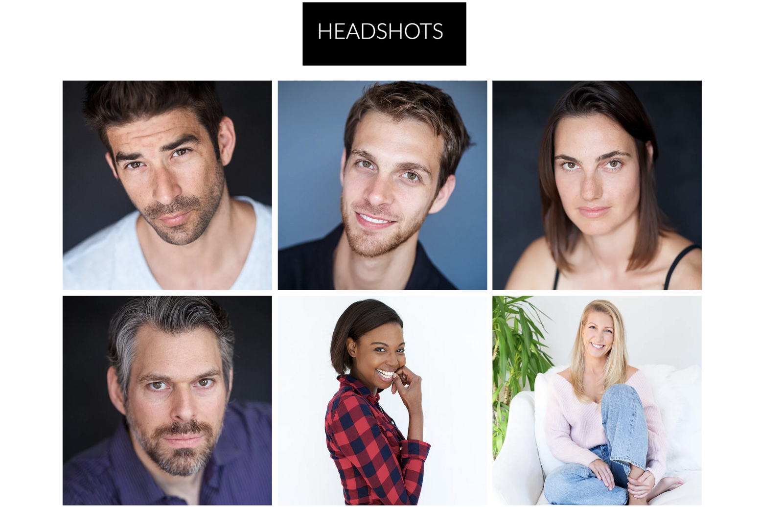 Headshots promo for actors in new York and New Jersey