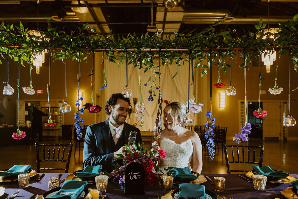 Suspended Floral Design -  Kansas City Wedding Florist