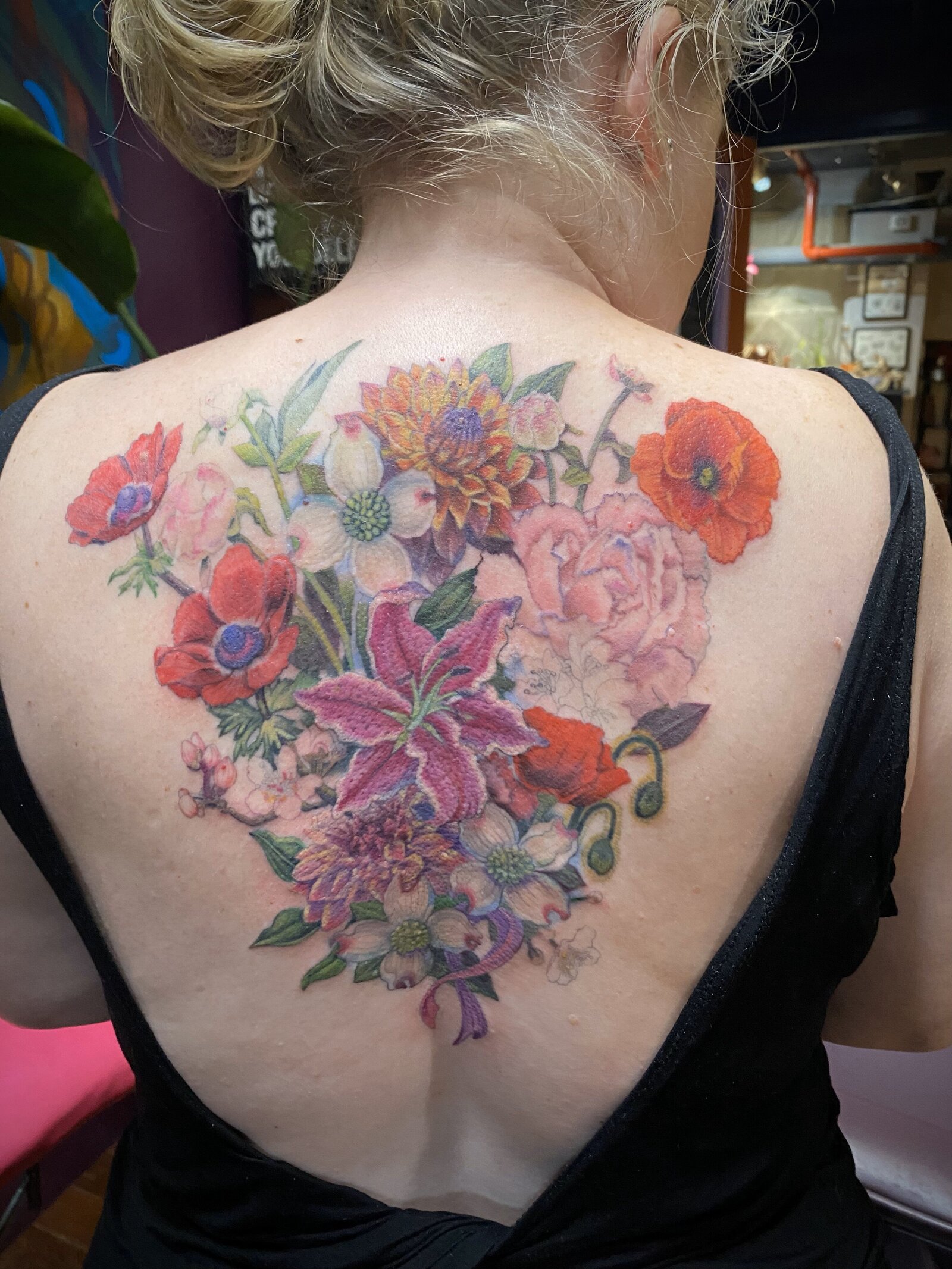 Sam Floral Back tattoo shops charlotte nc