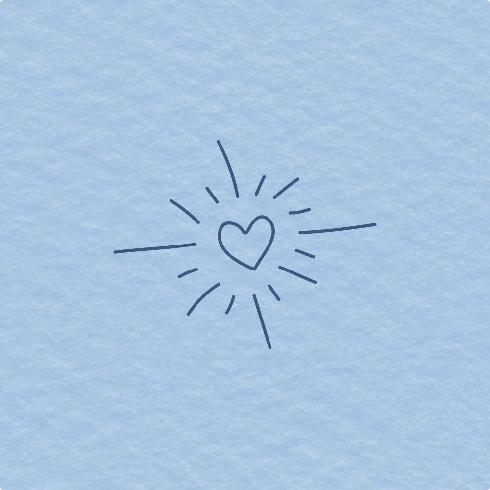 Illustration of a heart bursting with joy.