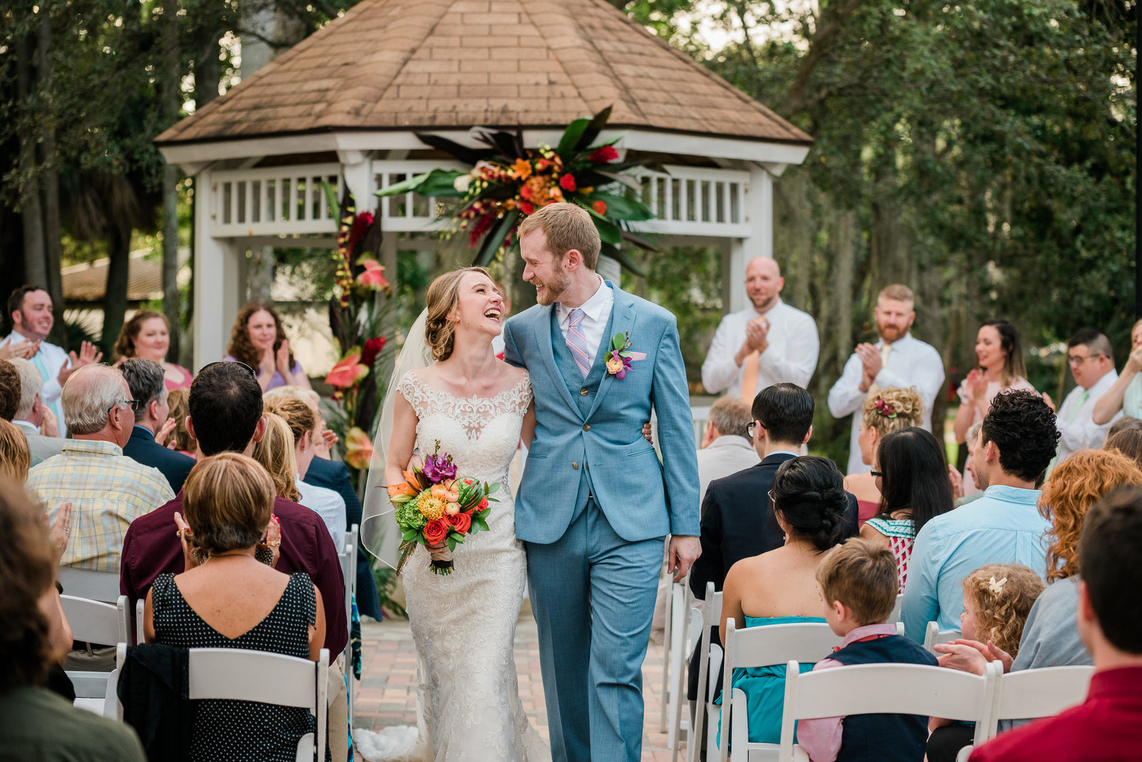 wedding ceremony at richardson historic park in fort lauderdale, florida