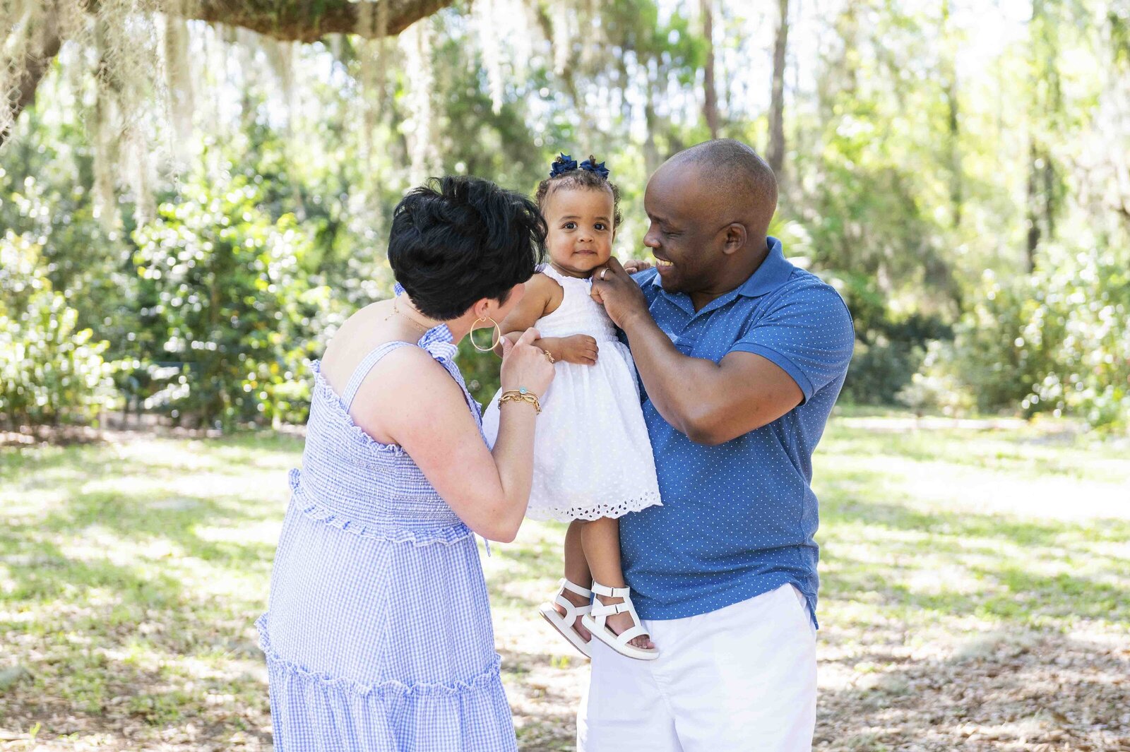 family at park in HHI SC