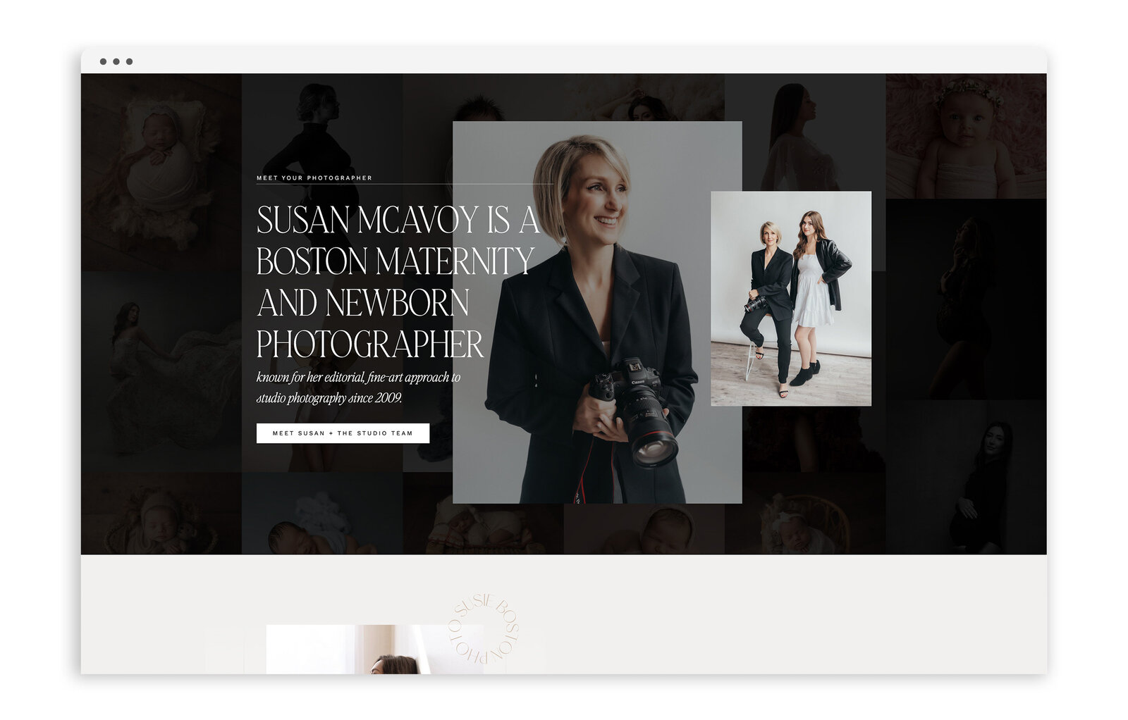 Custom Brand and Showit Website Design for Weddings by Susan Dunne - Best Branding and Website Designers for Creatives With Grace and Gold