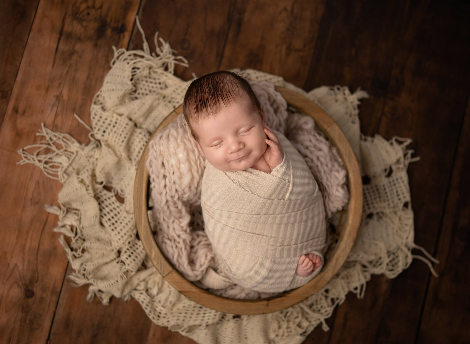 in home newborn family photos