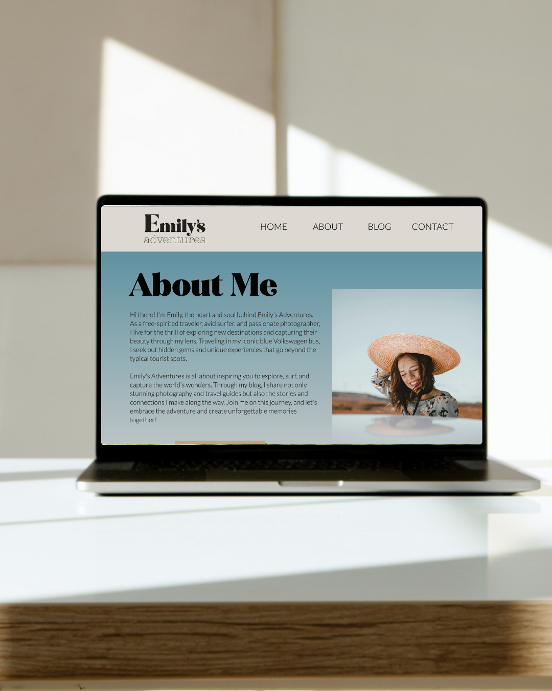 Emily's adventures website photo
