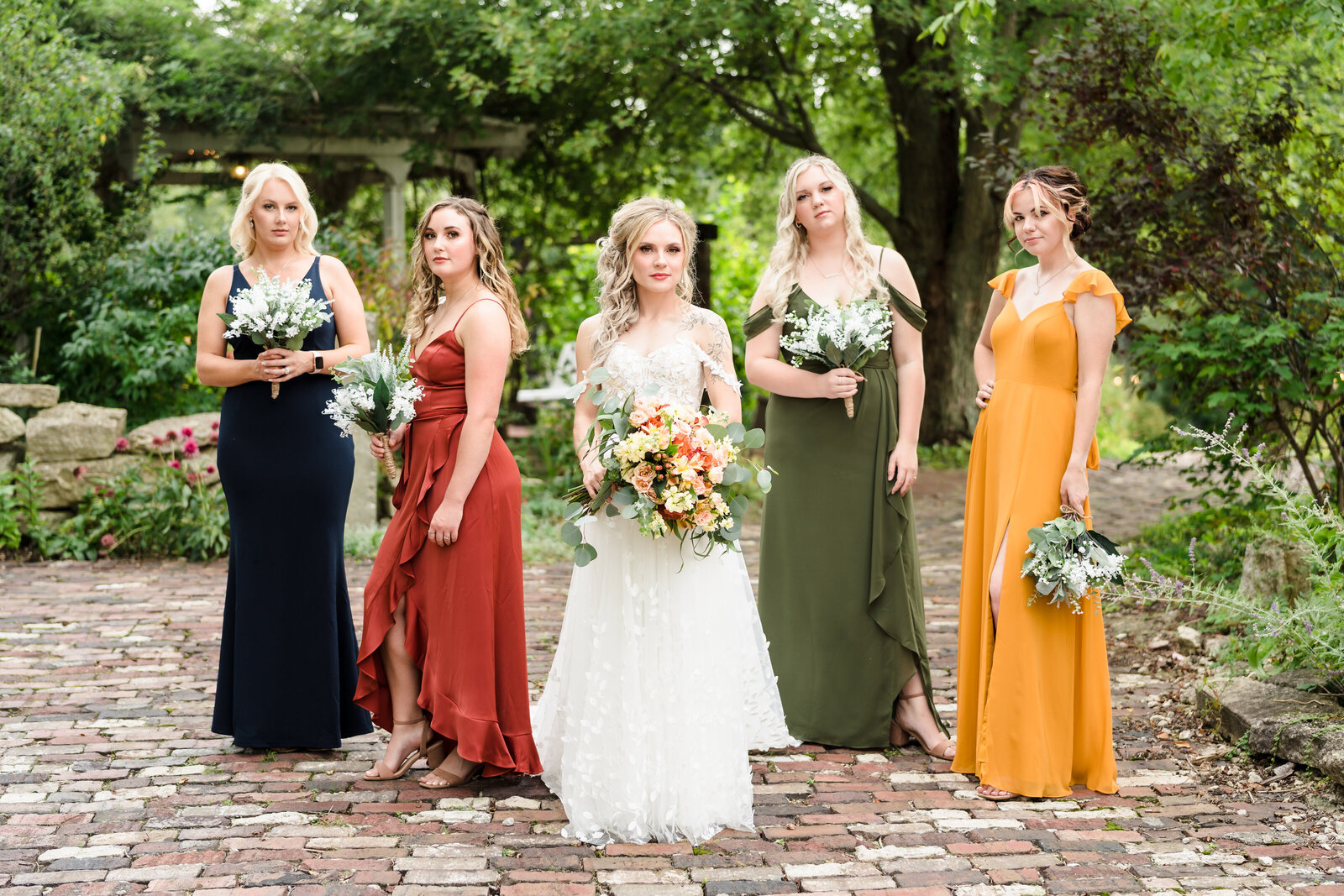 Bride and her bridesmaids show some attitude on the grounds of SoSerene