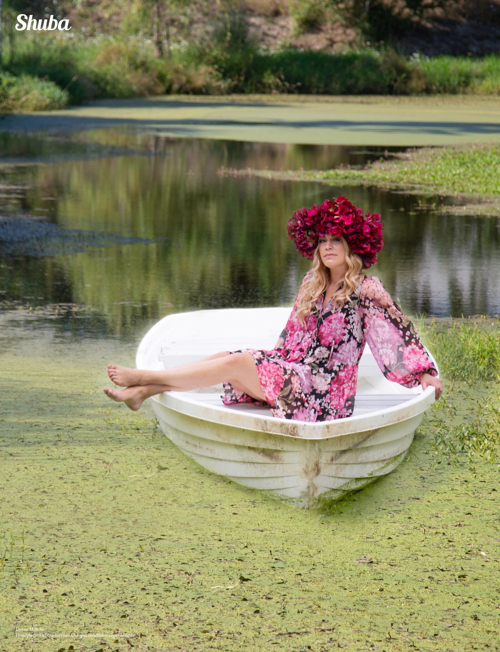 shuba magazine-girl -boat-pond-debbiesteeper