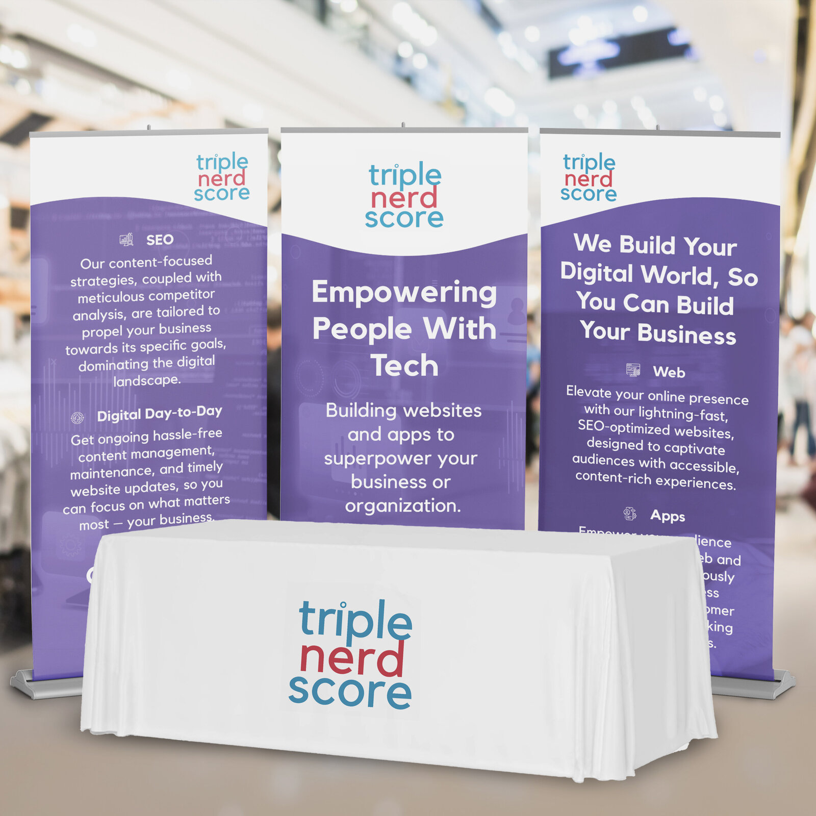 Triple Nerd Score Banners & Tabl