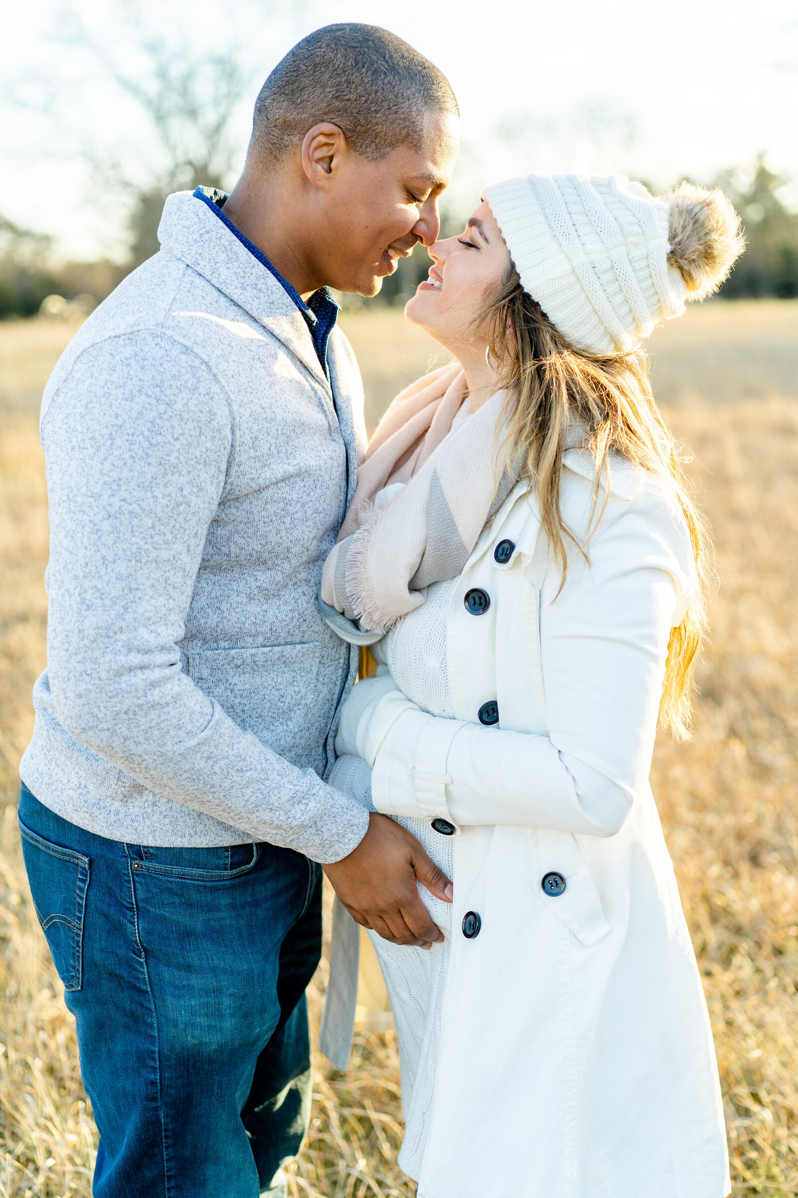 Light and Vibrant Winter Maternity Session at Manassas Battlefield by Megan Hollada Photography - Northern Virginia Maternity Photographer