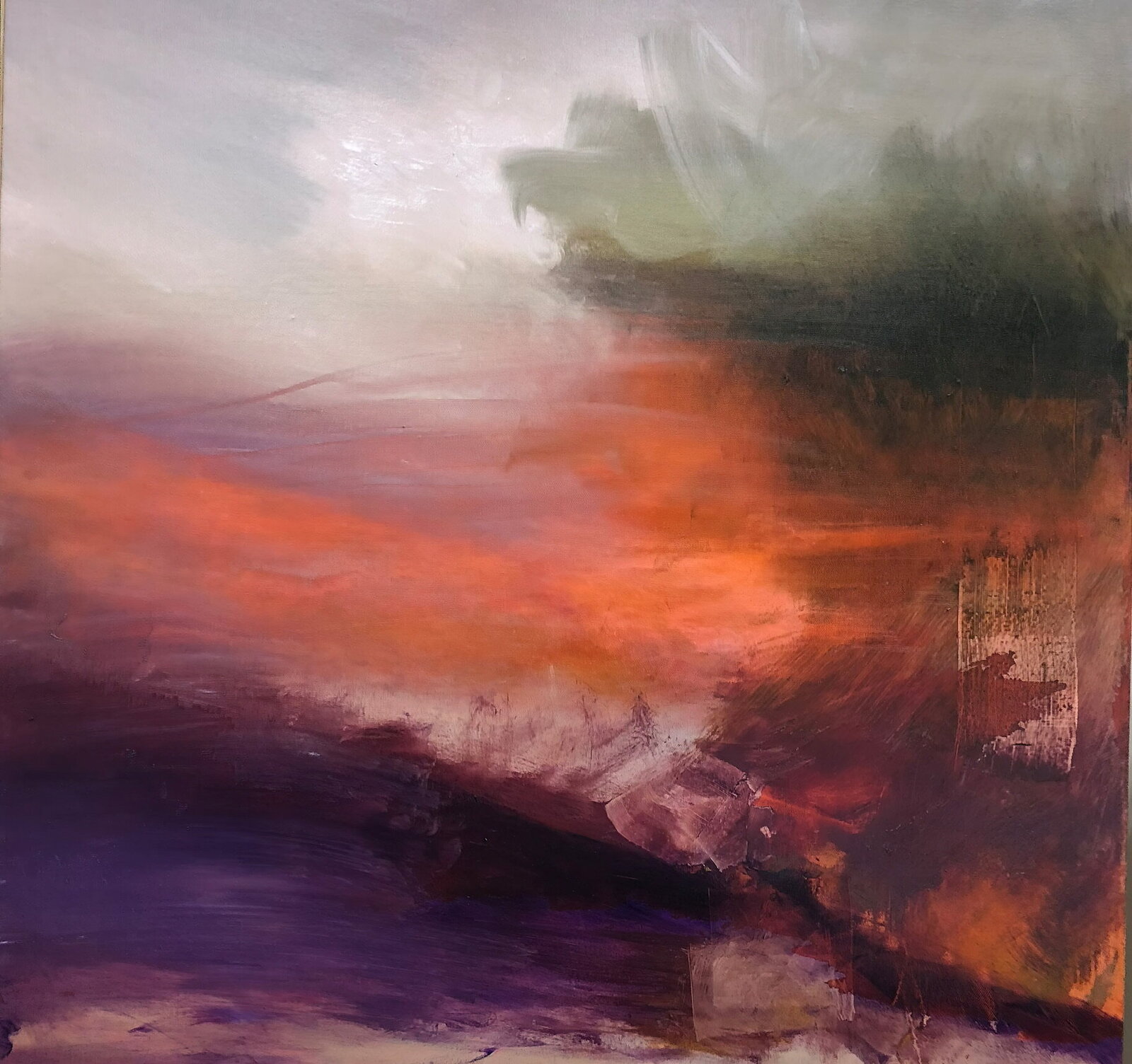 Colorful sky Oil painting by Jane Mishkind