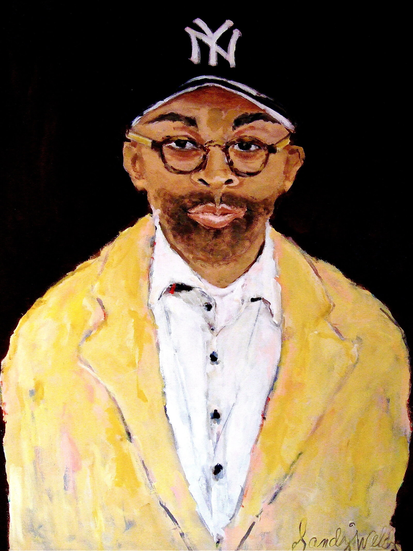 Spike-acrylic-on-canvas-sandy-welch-art