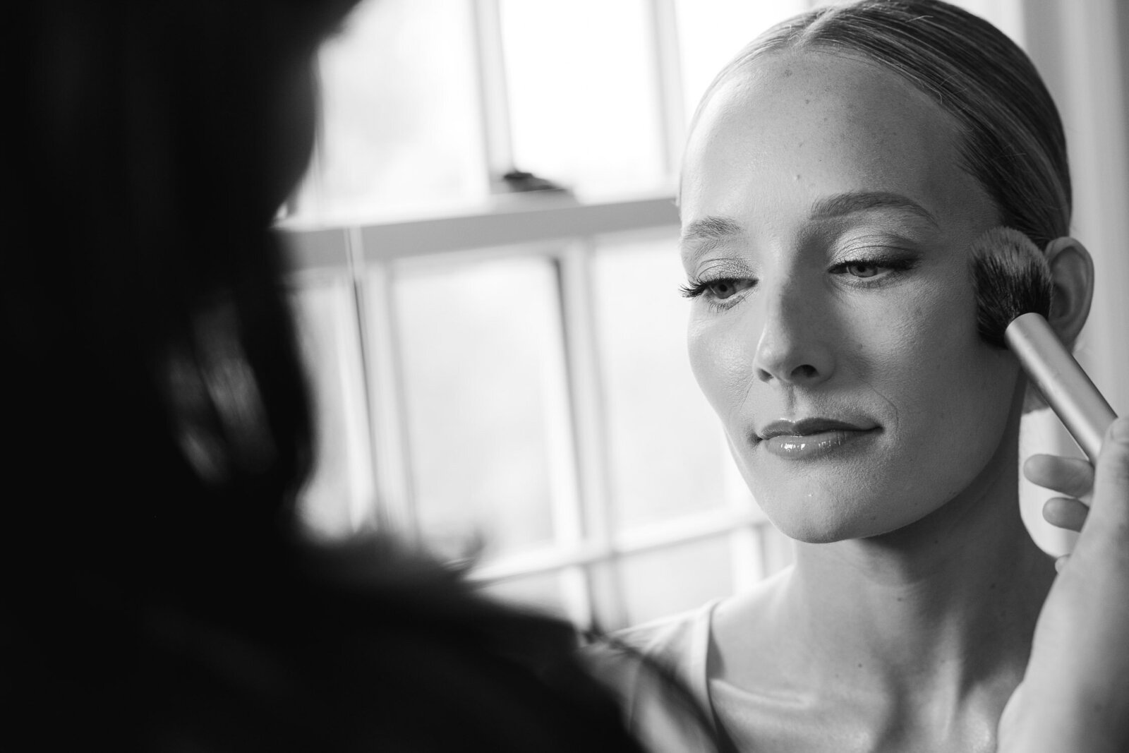 bride makeup blush brush