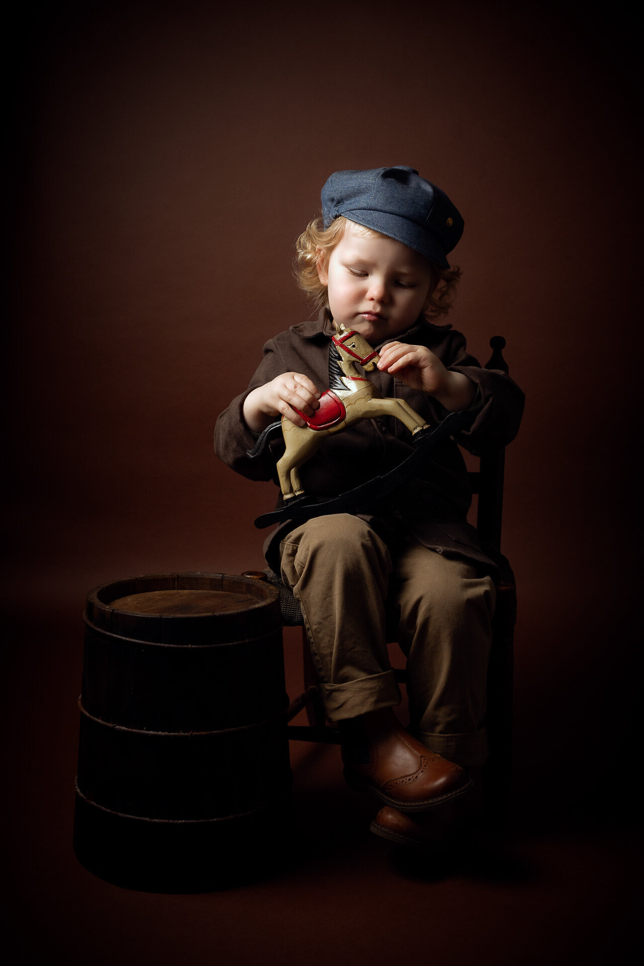 Portret jongentje vintage