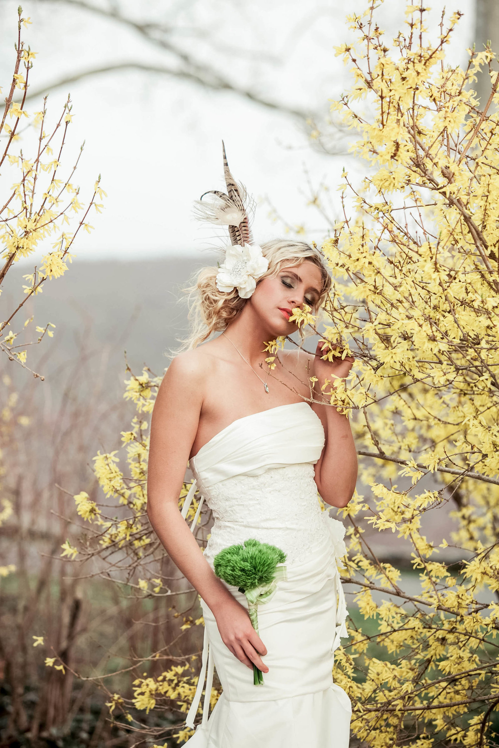 Styled shoot for magazine Charleston bridal fashion photography.