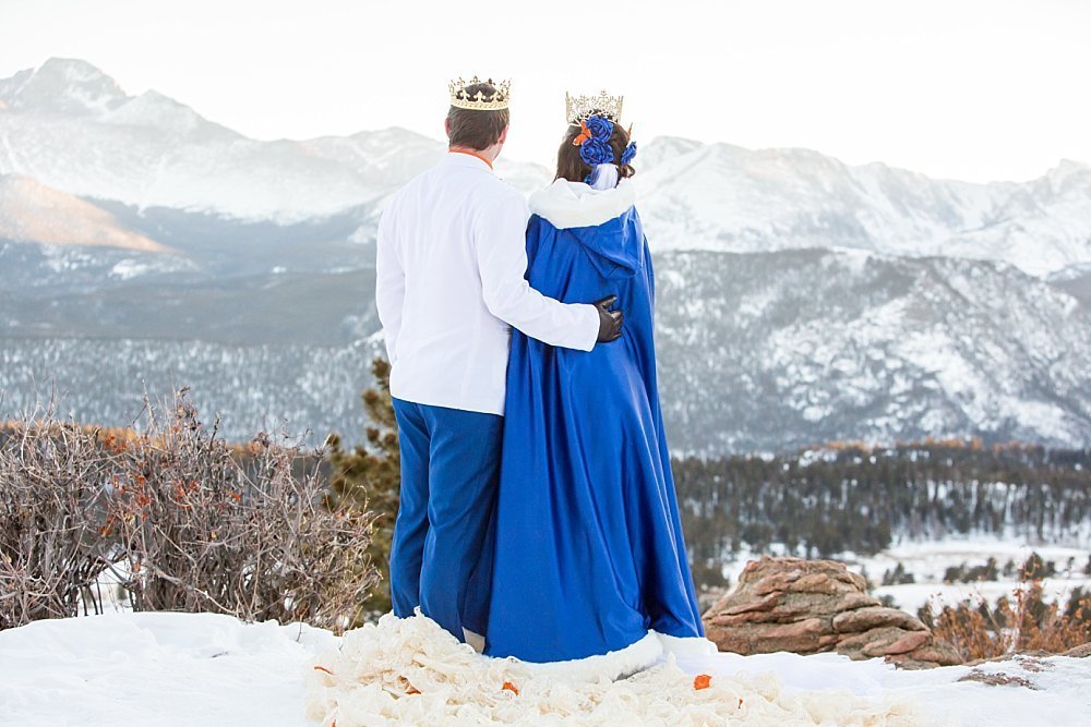 Colorado winter weddings - Rocky Mountain National Park