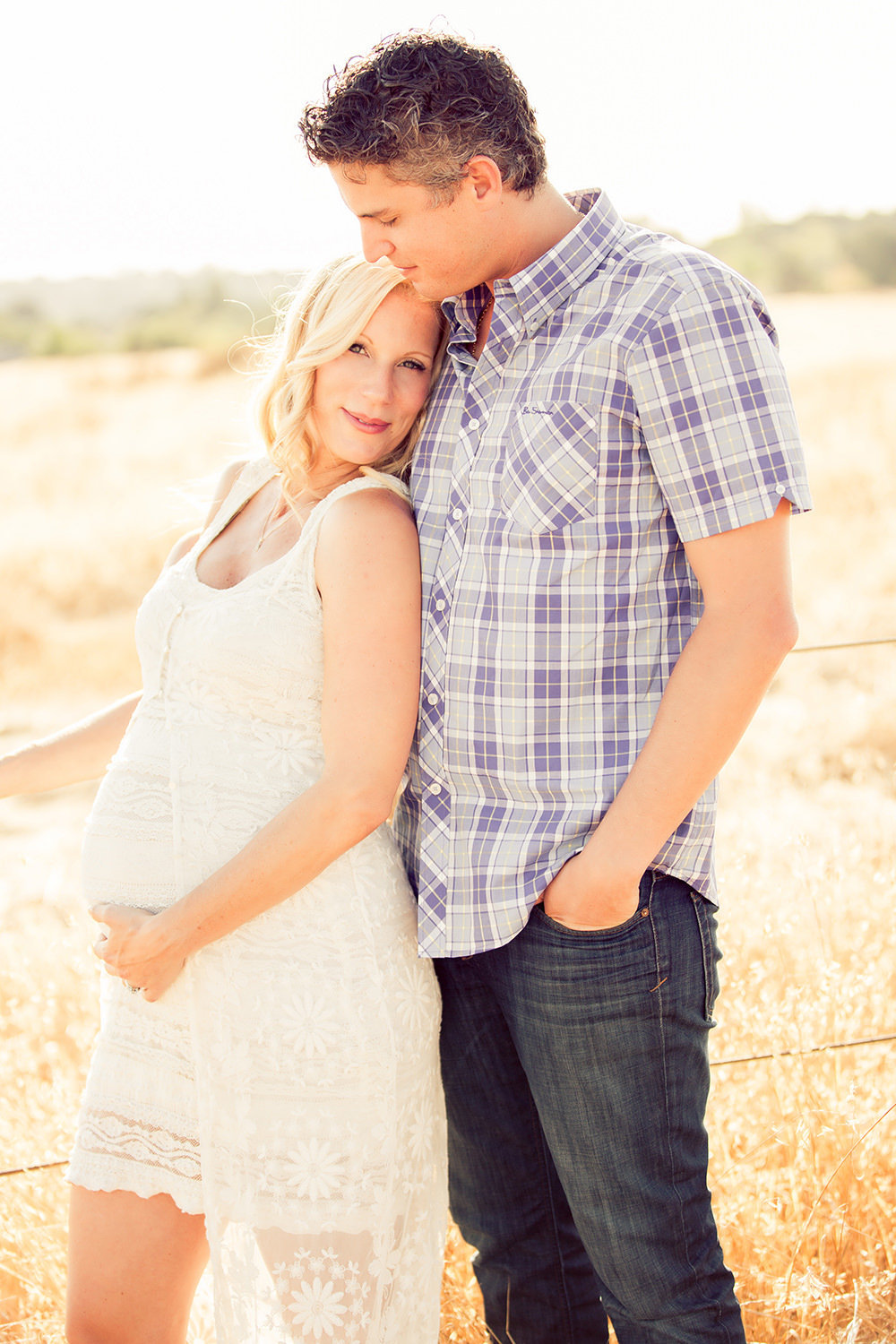 Dramatic image during San Diego Maternity Session.