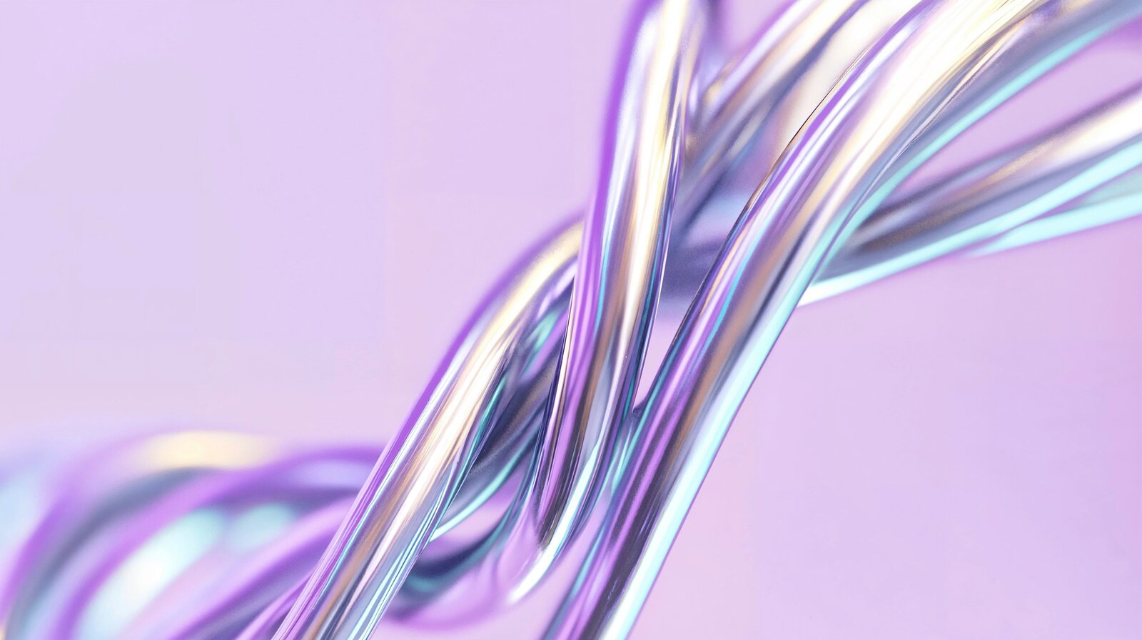 pink purple and chrome wires twisted together