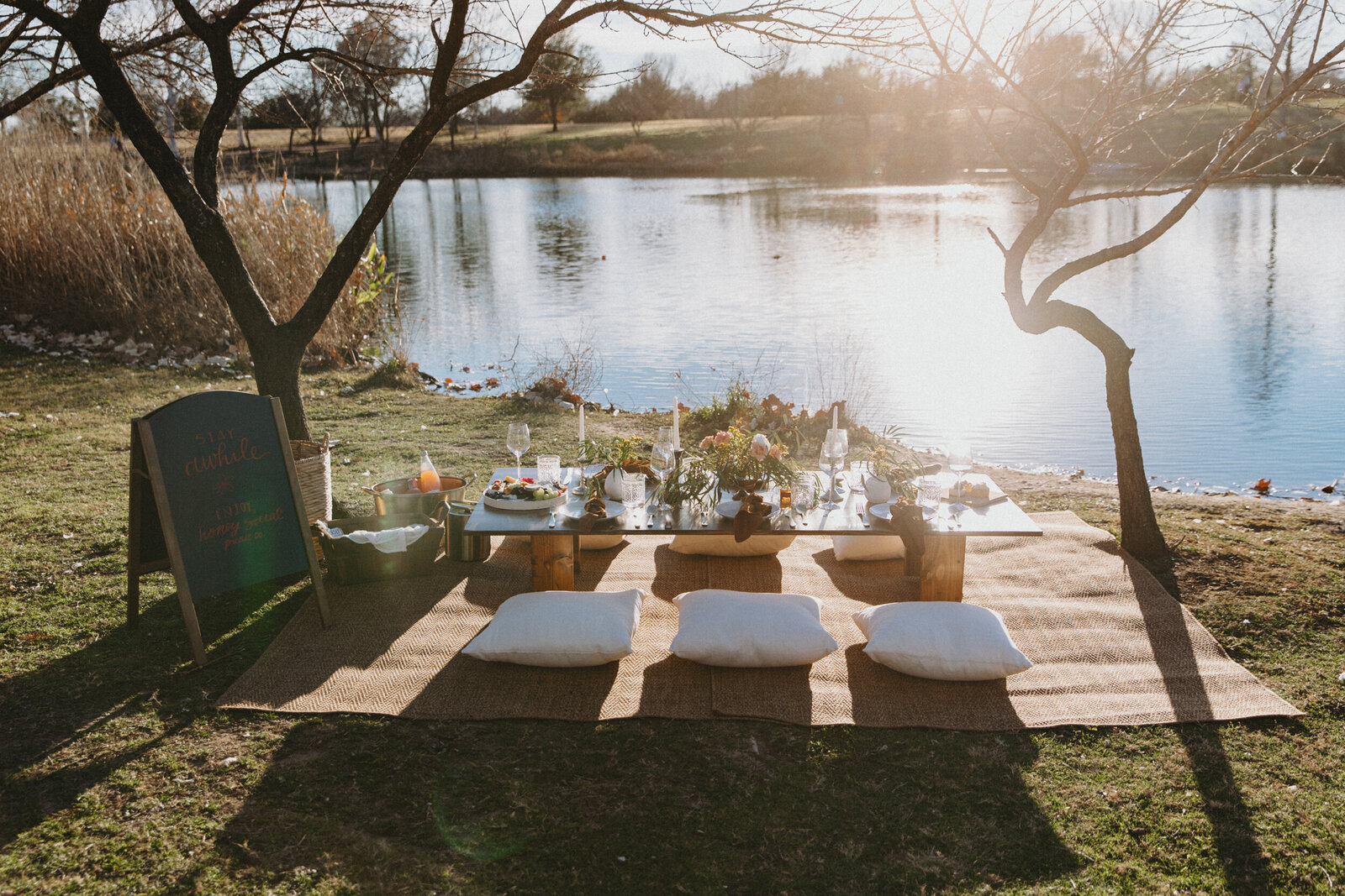 Austin Picnic Service - Mueller Lake Park - Honey Social Picnic Co.