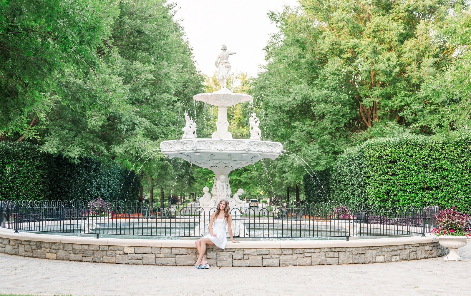 high-school-senior-sitting-on-a-fountain-nashville-tn