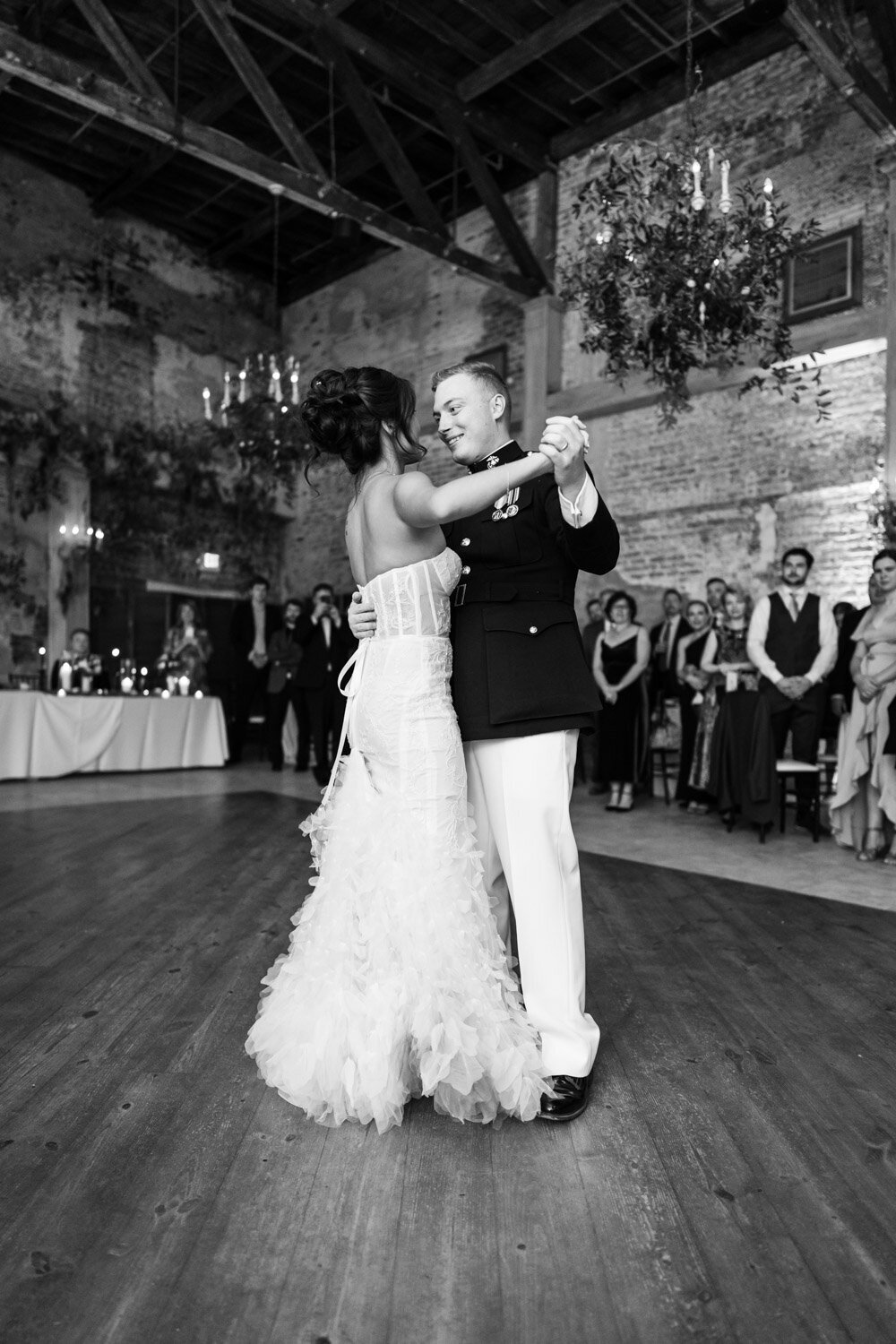 Couple's first dance at Gallery venue at Tomas Bistro in New Orleans