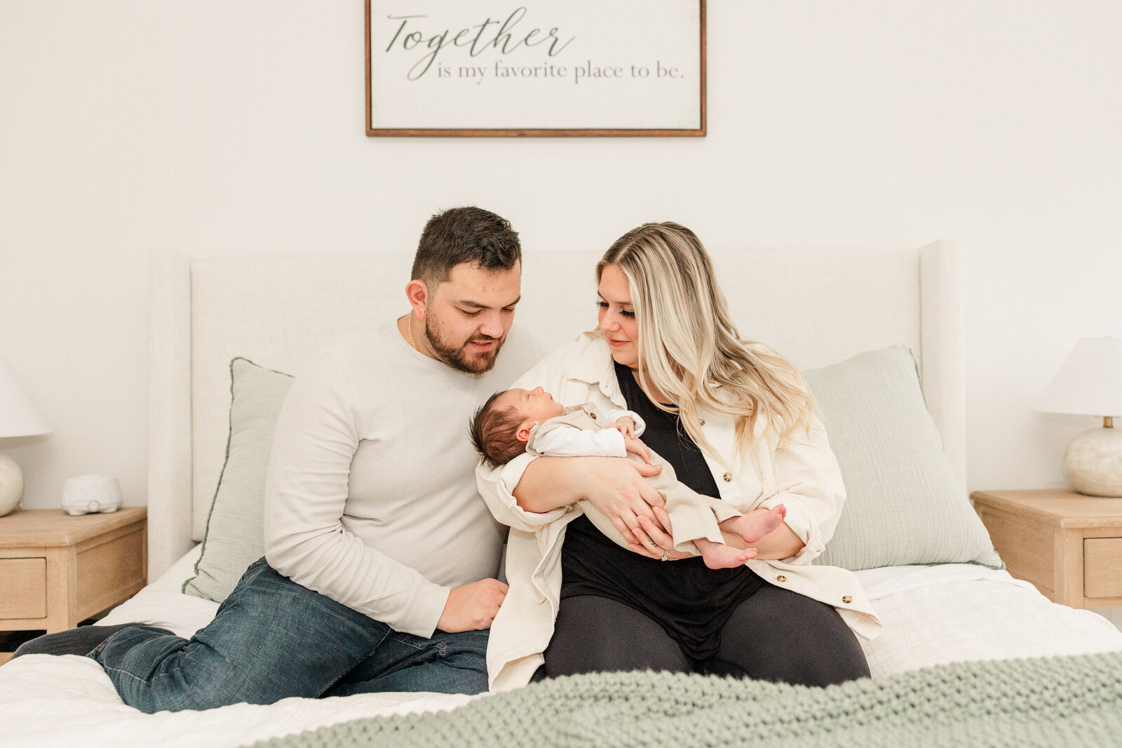 Akron Newborn Photographer Lifestyle session together is my favorite place to be
