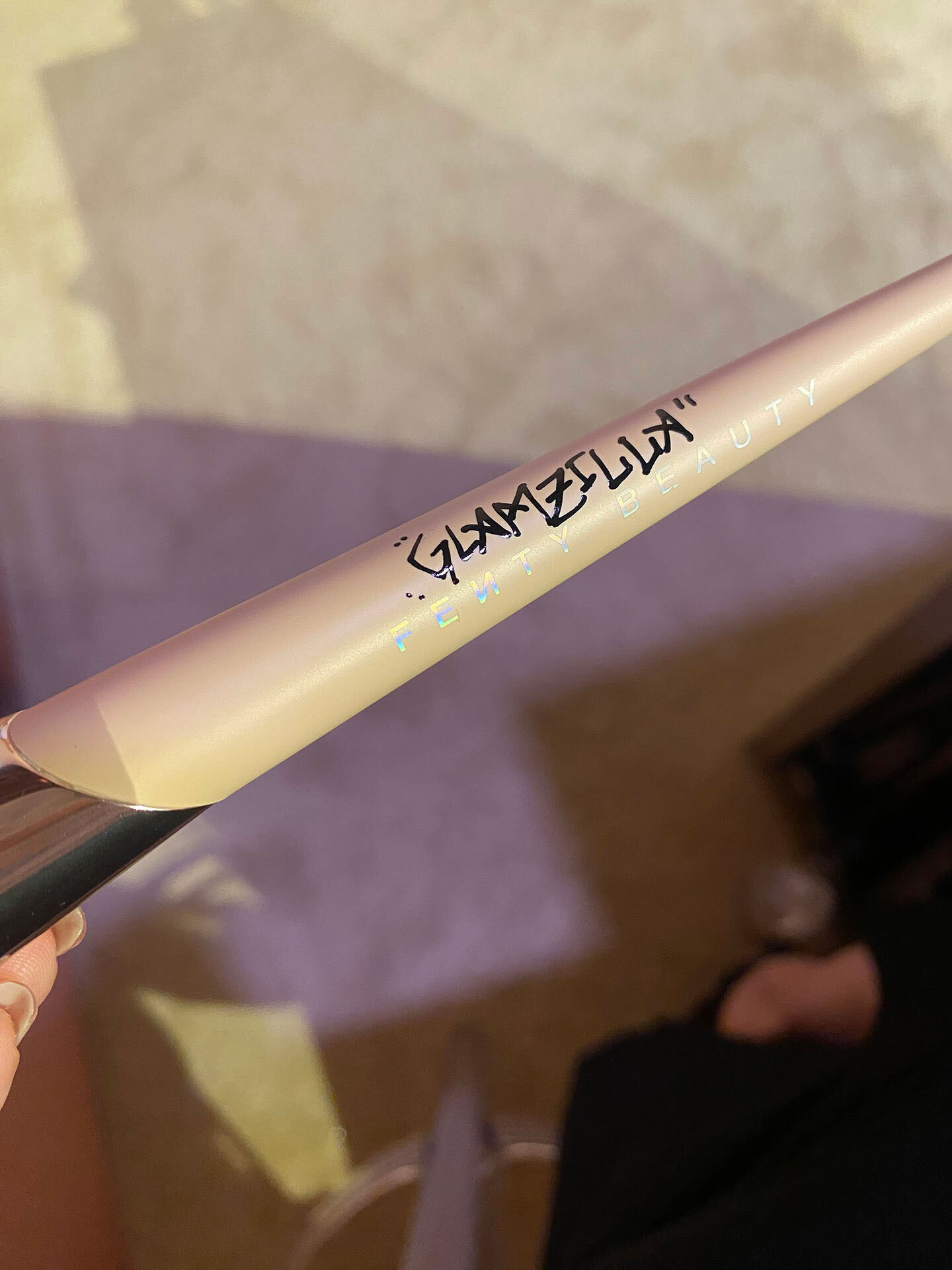 Glamzilla Lettering on Fenty Beauty Brush