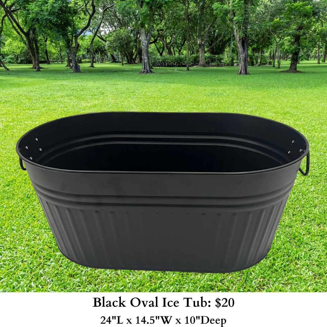 Black Oval Ice Bucket-1030