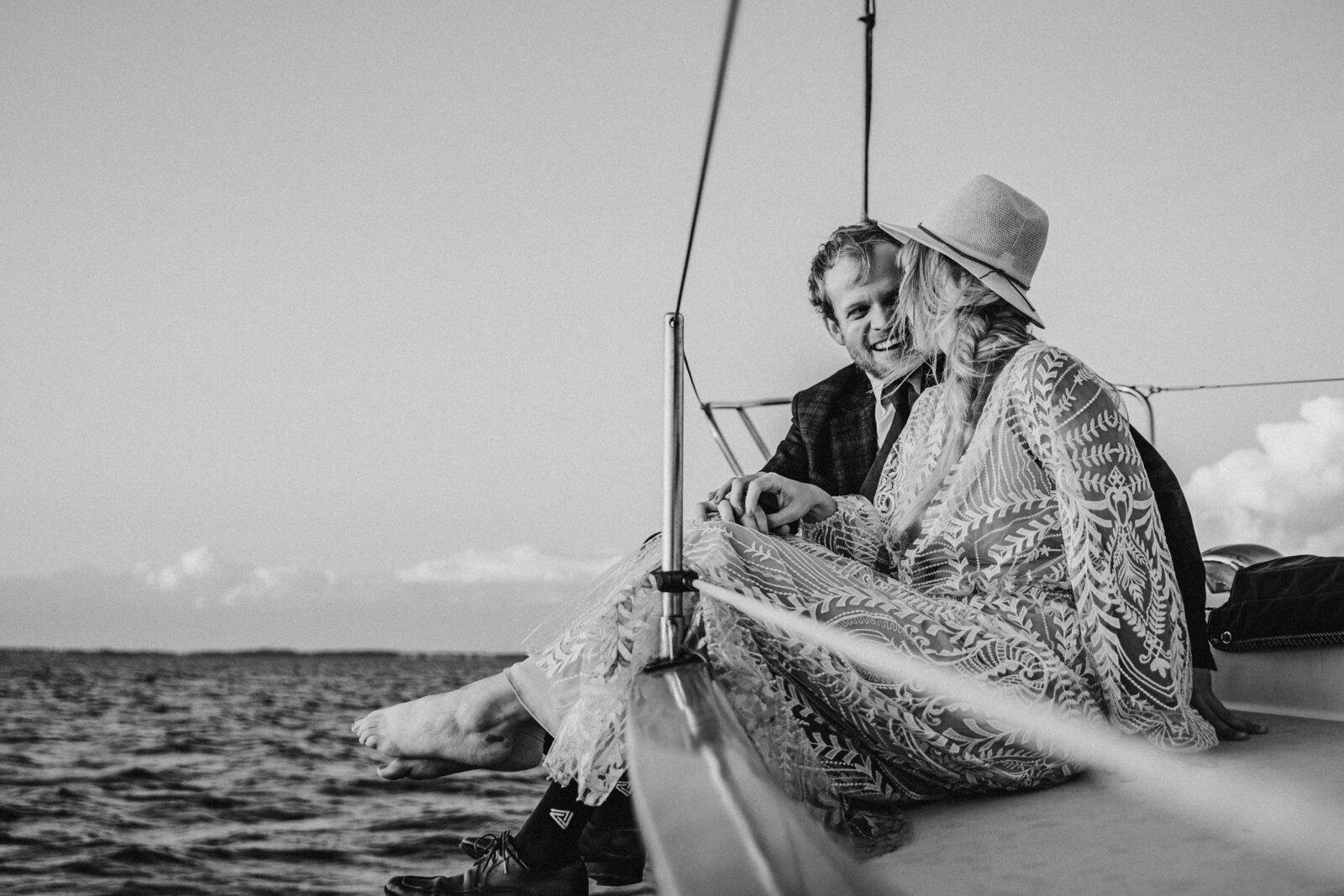 Adventure Elopement Sailboat Ocean Sunset 2