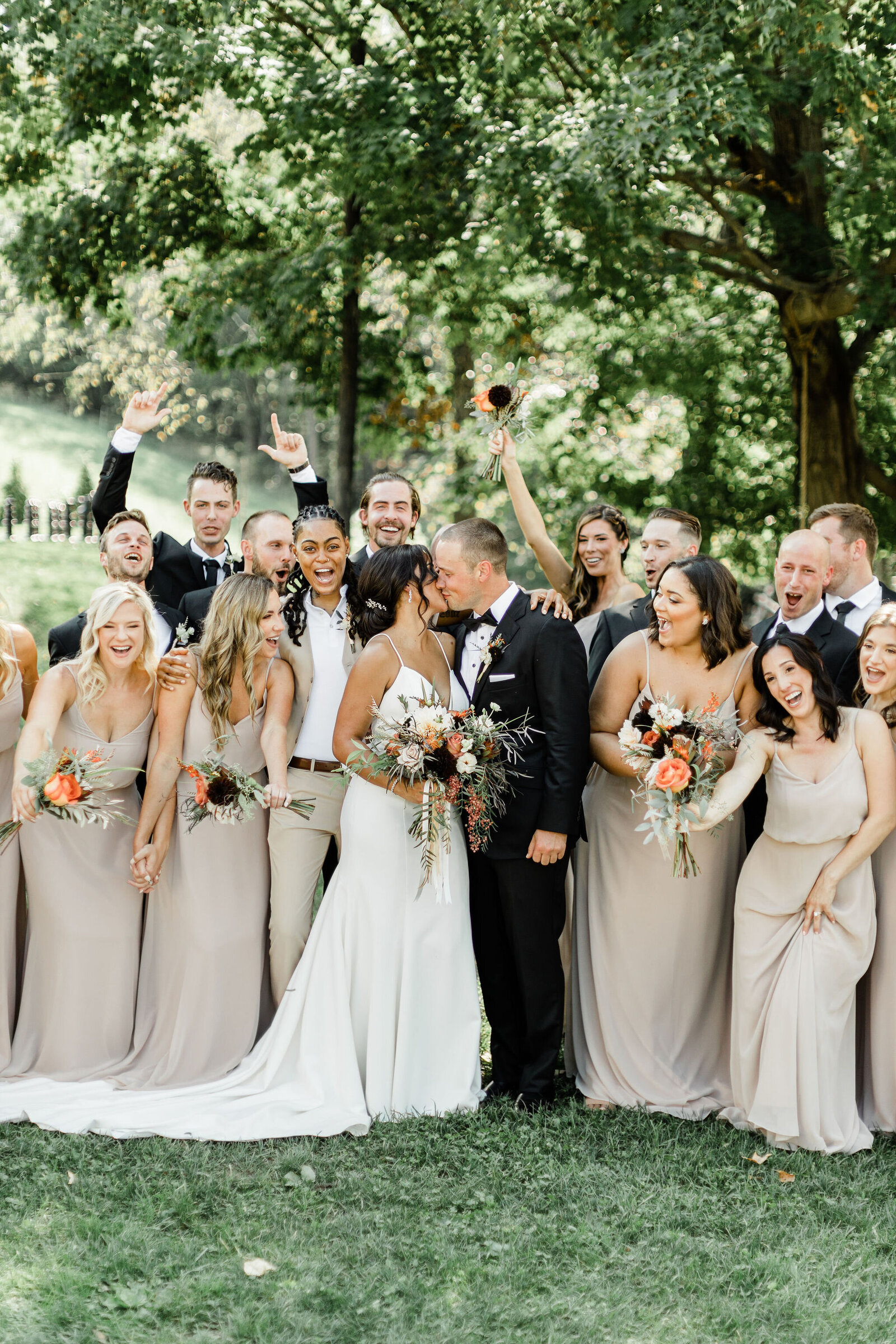 Bridal Party Celebratory Photo | Cleveland OH | The Axtells Photo and Film