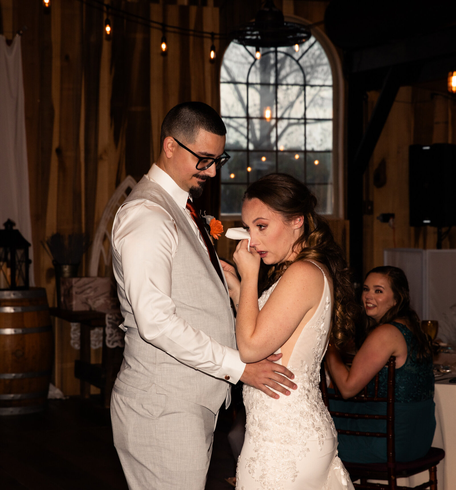 bride and groom first dance