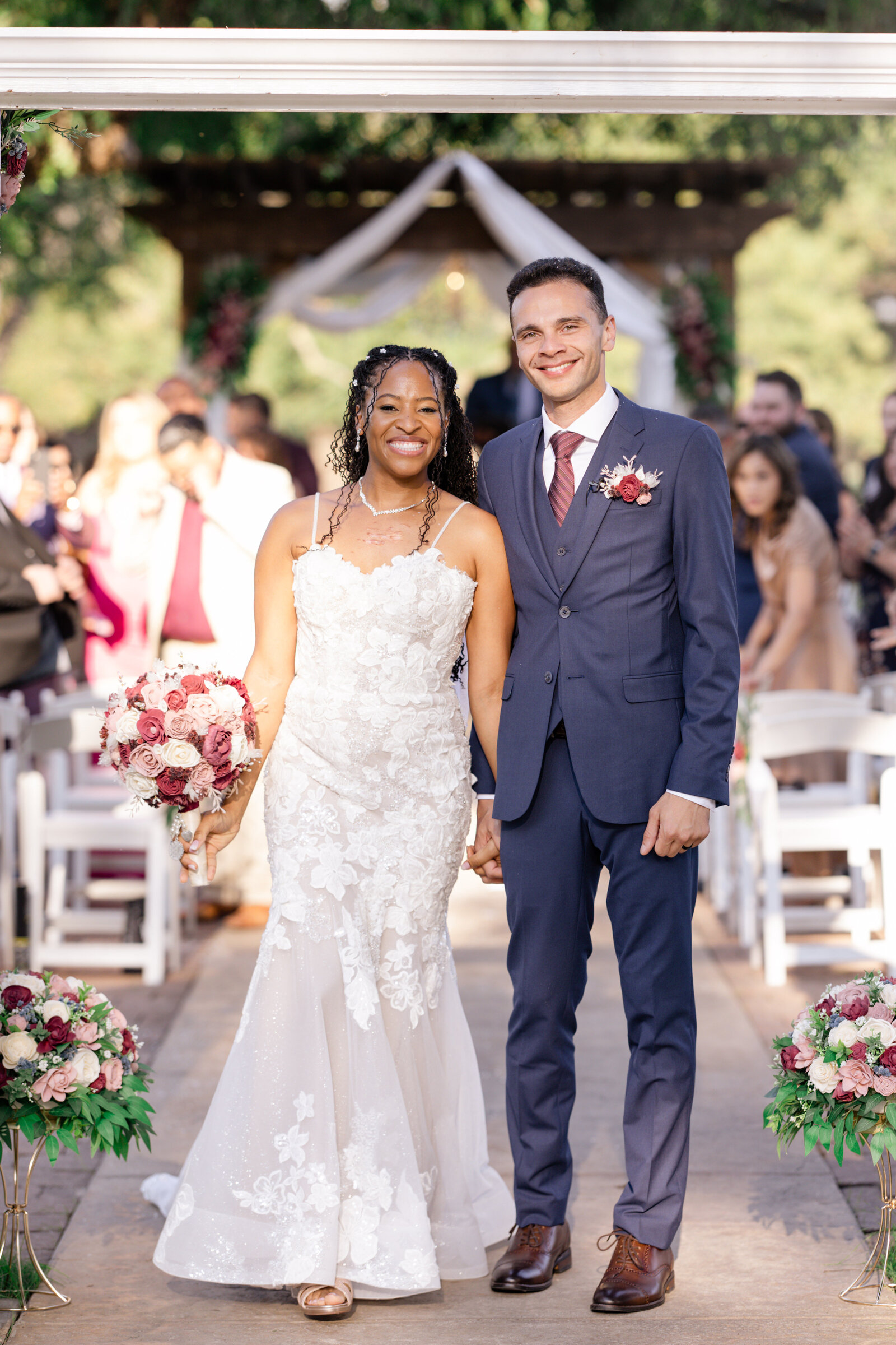 After ceremony couples photography