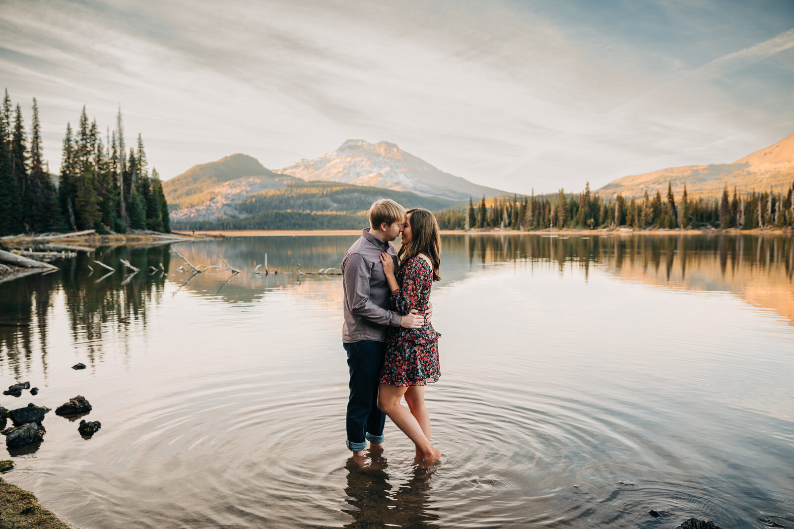 Hannah & Jonny, Sparks Lake Engagement Session, Bend OR  -19