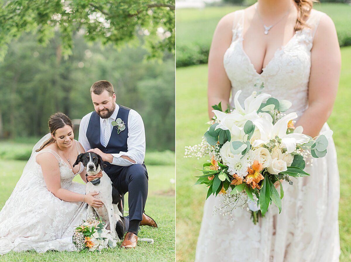 Navy & Rose Summer Backyard Wedding | Danvers, IL_0043