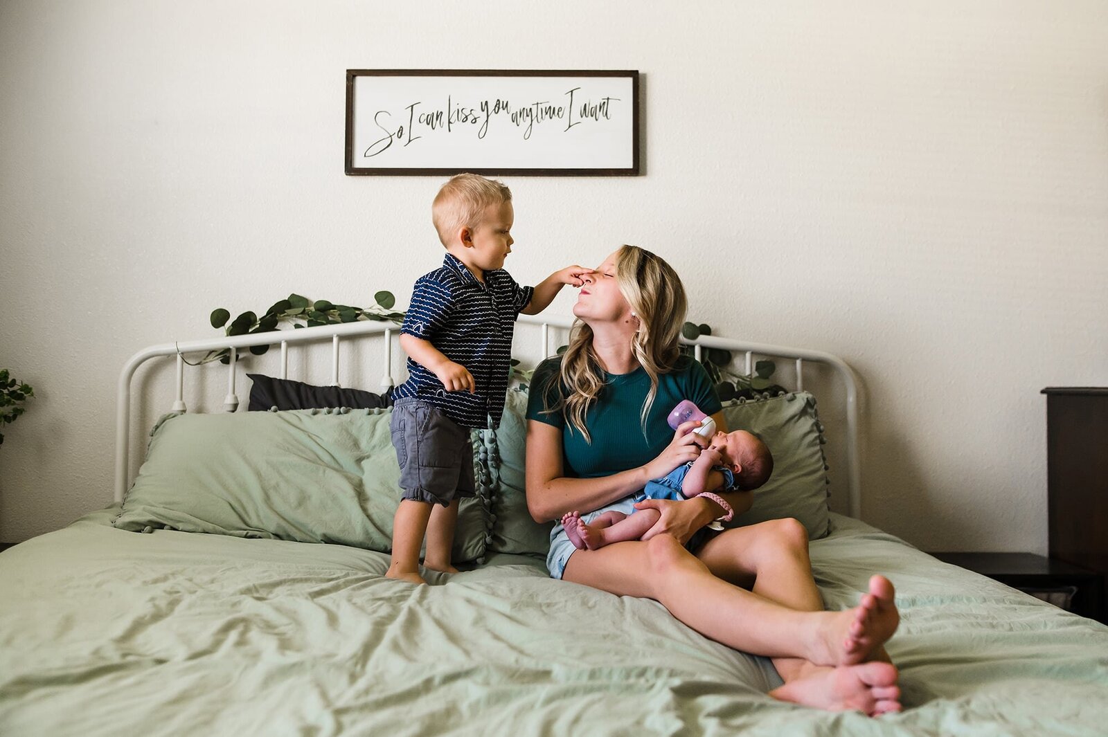 Lifestyle Newborn Photographer San Diego Whole Family