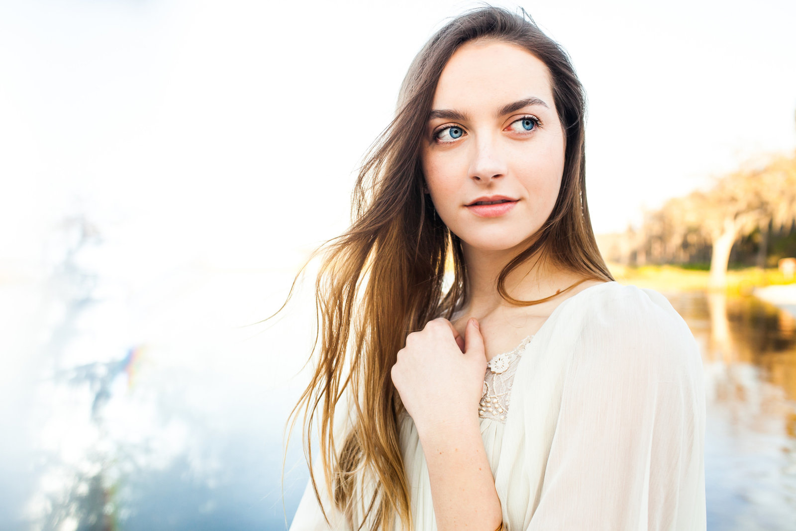 Ethereal and unique senior pictures on the water